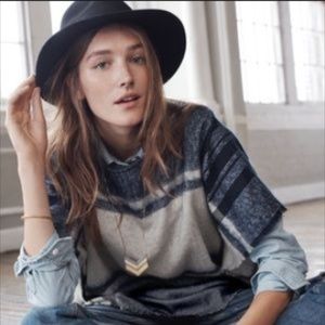 Brand new grey wool madewell Biltmore fedora